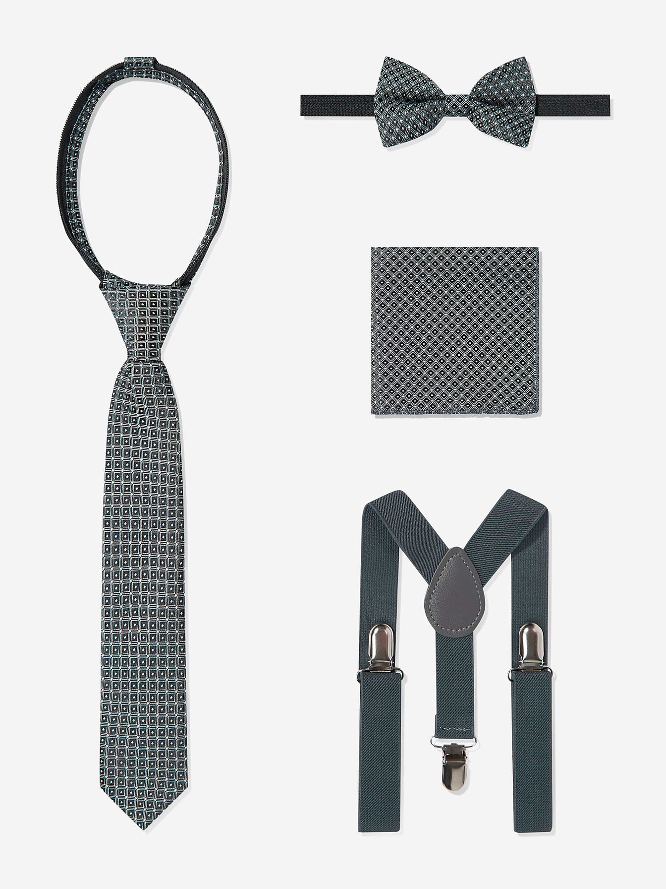 SUITLAB London Boys Grey 7 Piece Suit Set | Ages 2–14 | UK - Pocket Detail - QHA UK