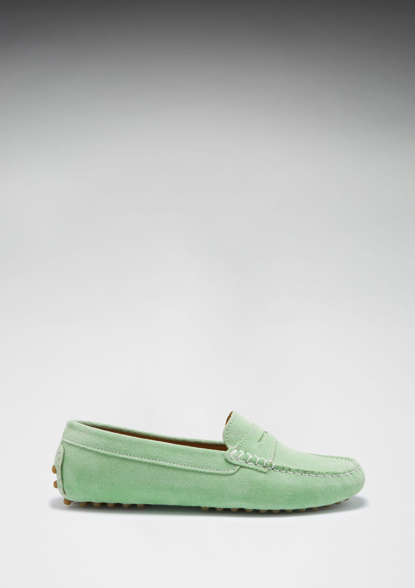 Hugs & Co Womens Penny Driving Loafers Lagoon Green Suede EU 36-42 - QHA UK