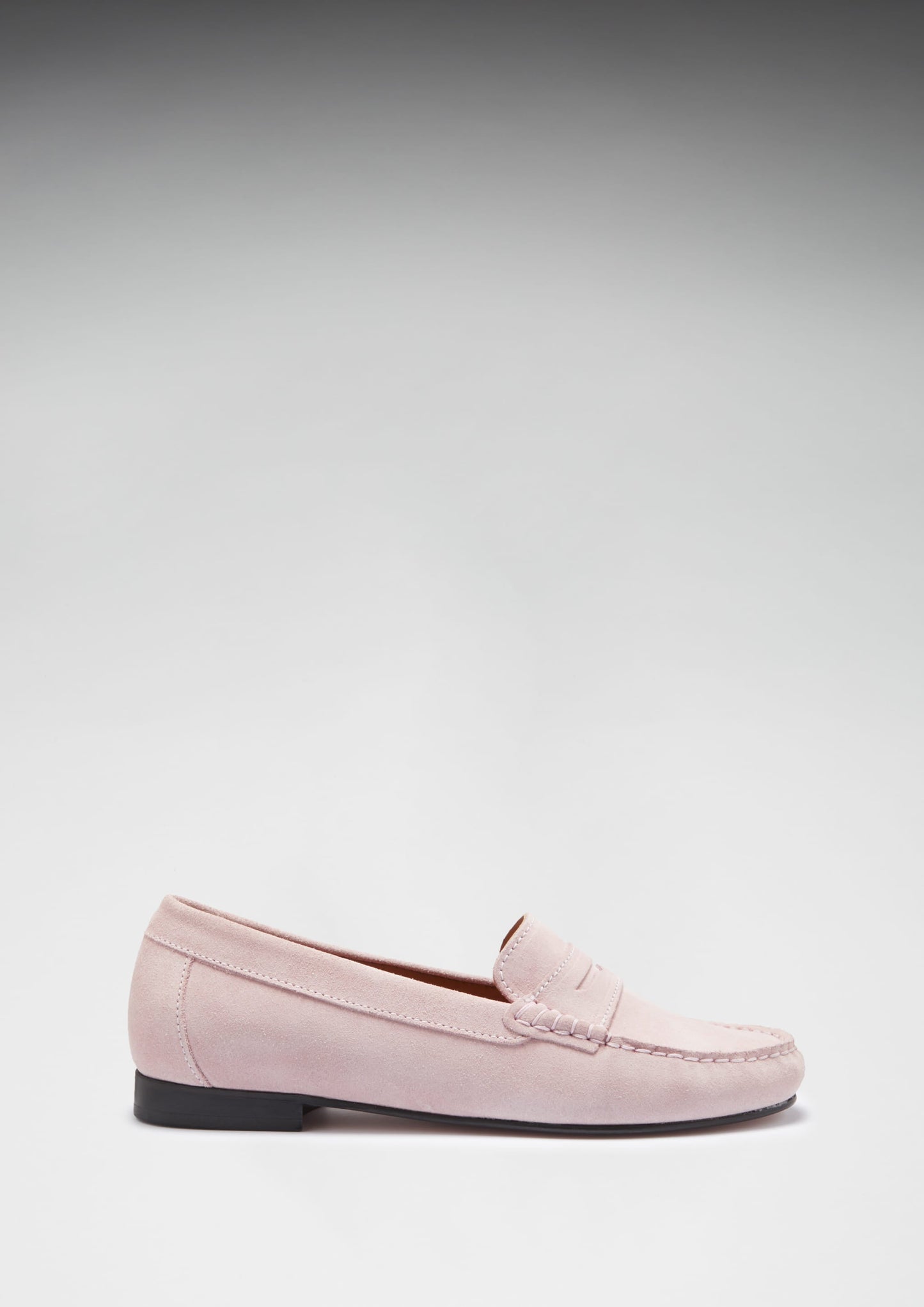 Hugs & Co Womens Penny Loafers Leather Sole Ice Pink Suede EU 36-42 - Sole Detail - QHA UK