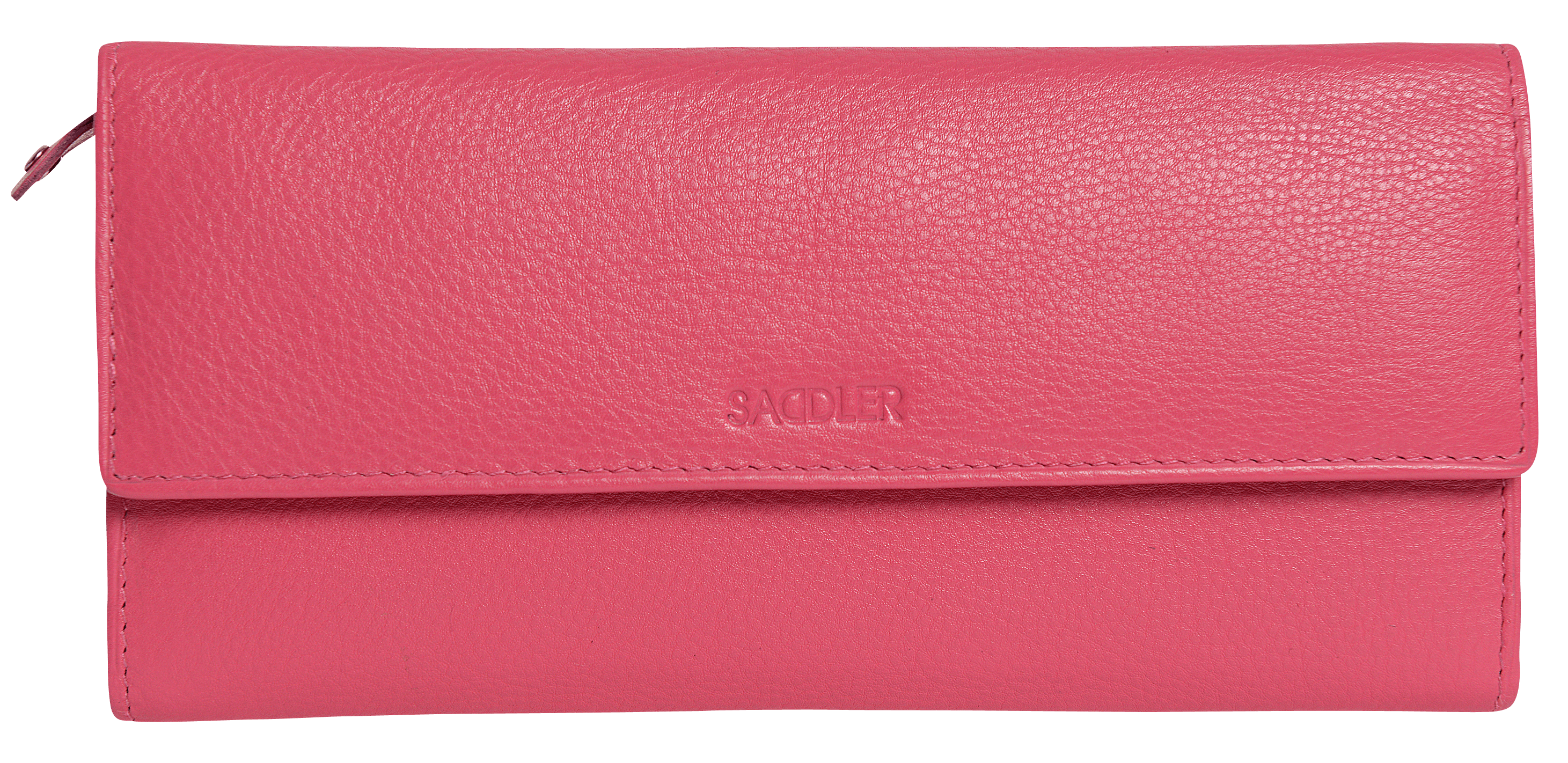 SADDLER CLAIRE Long Leather Trifold Purse - 18 Card Slots, Dual Zip Pockets, and Note Sections - RFID Protected