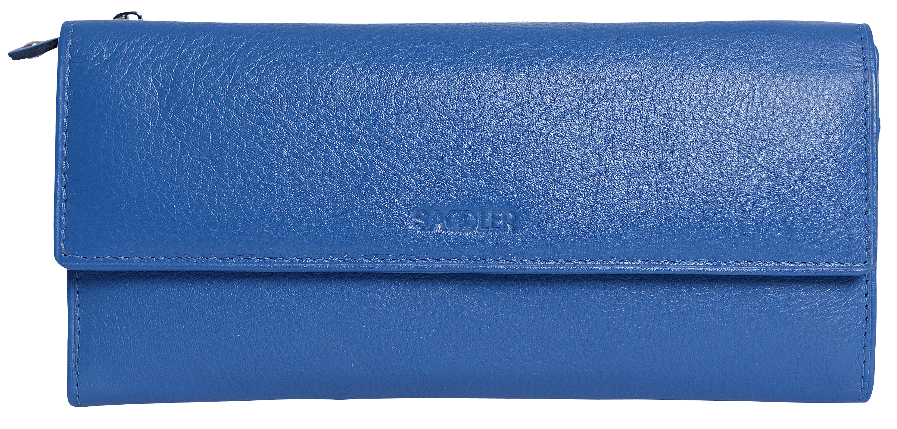 SADDLER CLAIRE Long Leather Trifold Purse - 18 Card Slots, Dual Zip Pockets, and Note Sections - RFID Protected