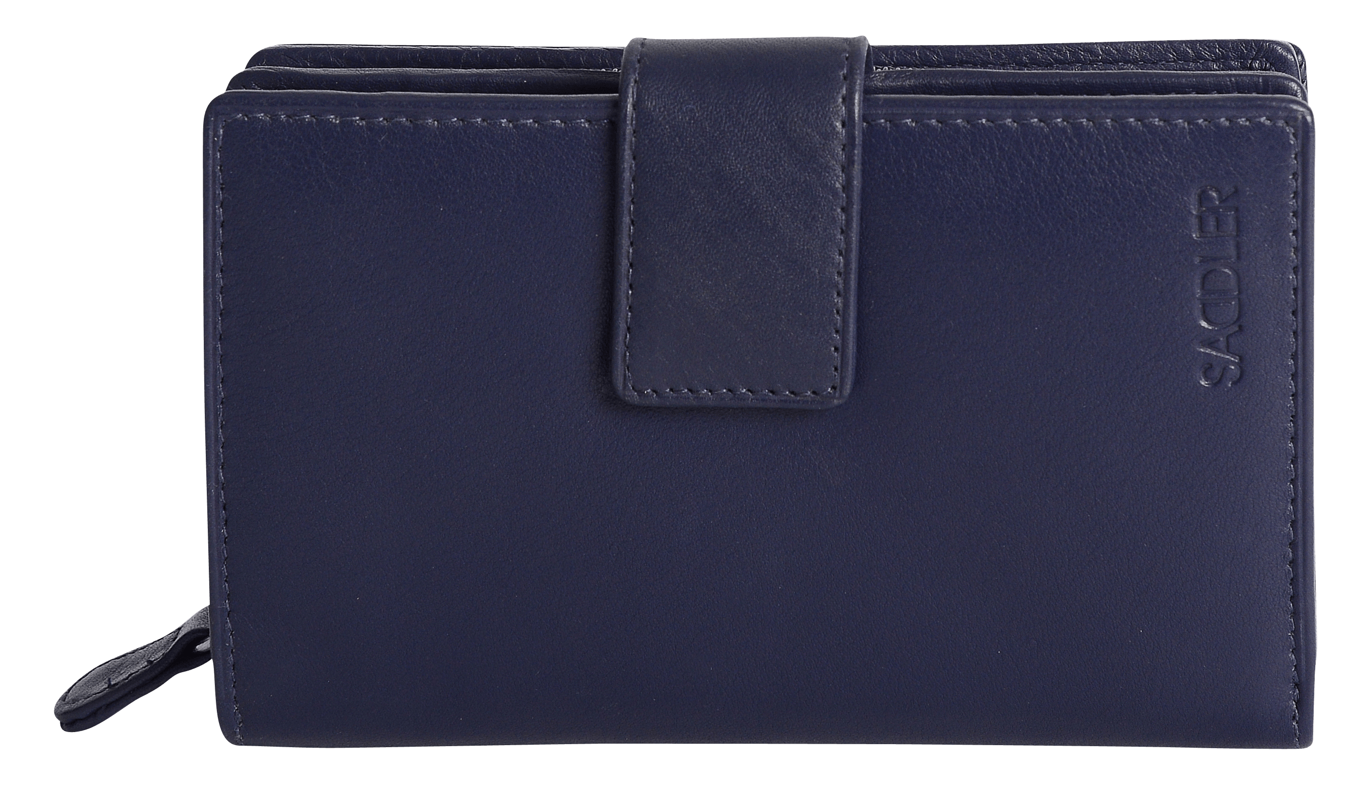 SADDLER GEORGIE Leather Double-Sided Purse - 13 Card Slots, Generous Space for Notes and Coins - RFID Protected
