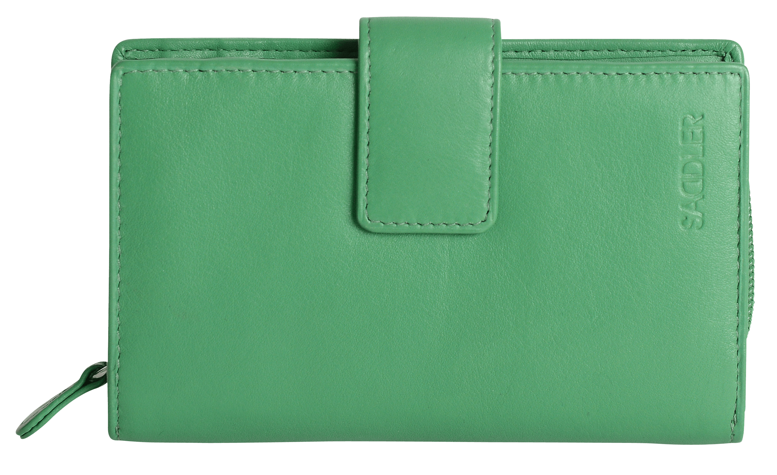 SADDLER GEORGIE Leather Double-Sided Purse - 13 Card Slots, Generous Space for Notes and Coins - RFID Protected