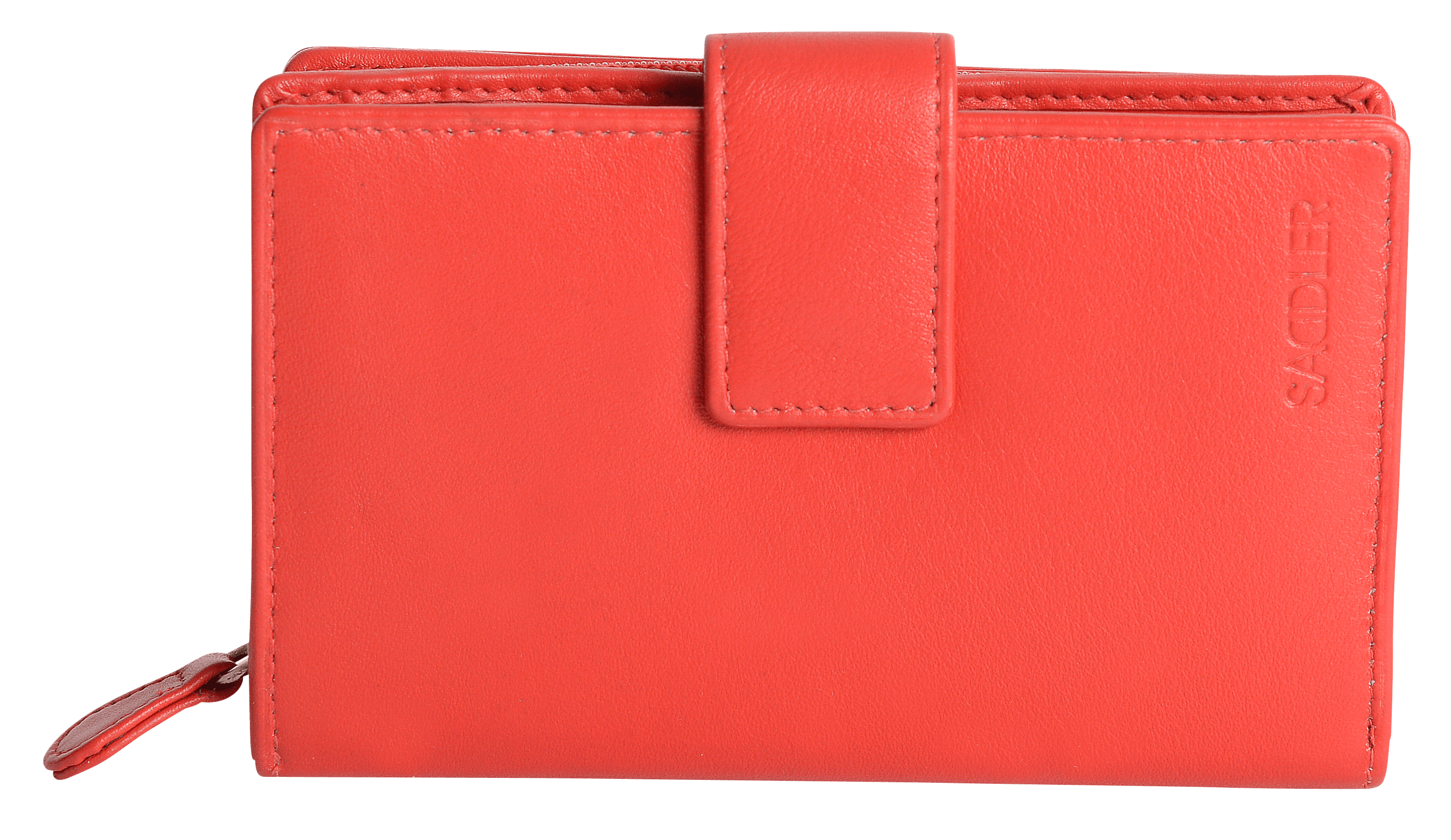 SADDLER GEORGIE Leather Double-Sided Purse - 13 Card Slots, Generous Space for Notes and Coins - RFID Protected