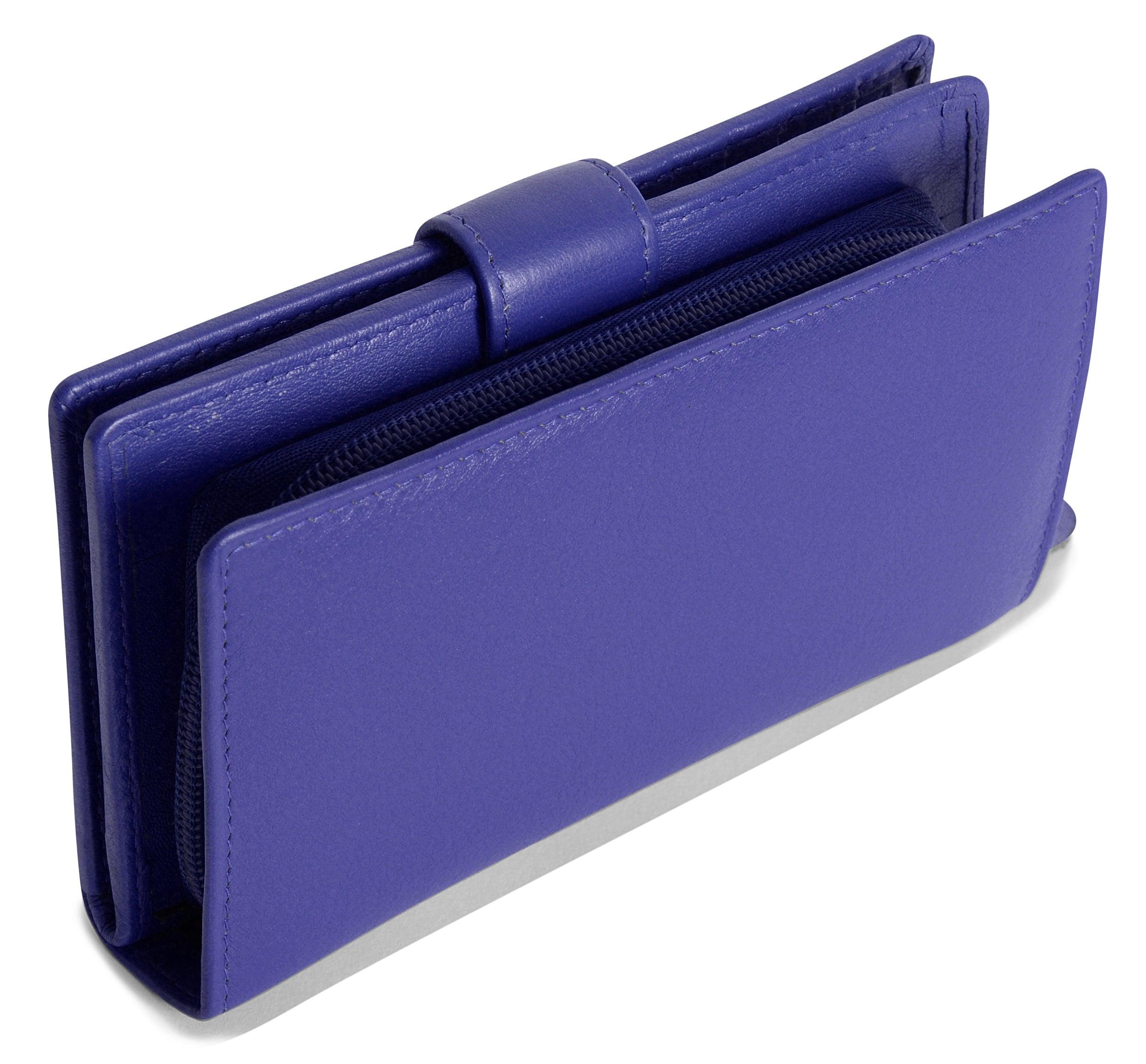 Mid-Size Leather Purse Wallet  "Holly" – Handmade by Saddler | RFID Protected & Gift Boxed