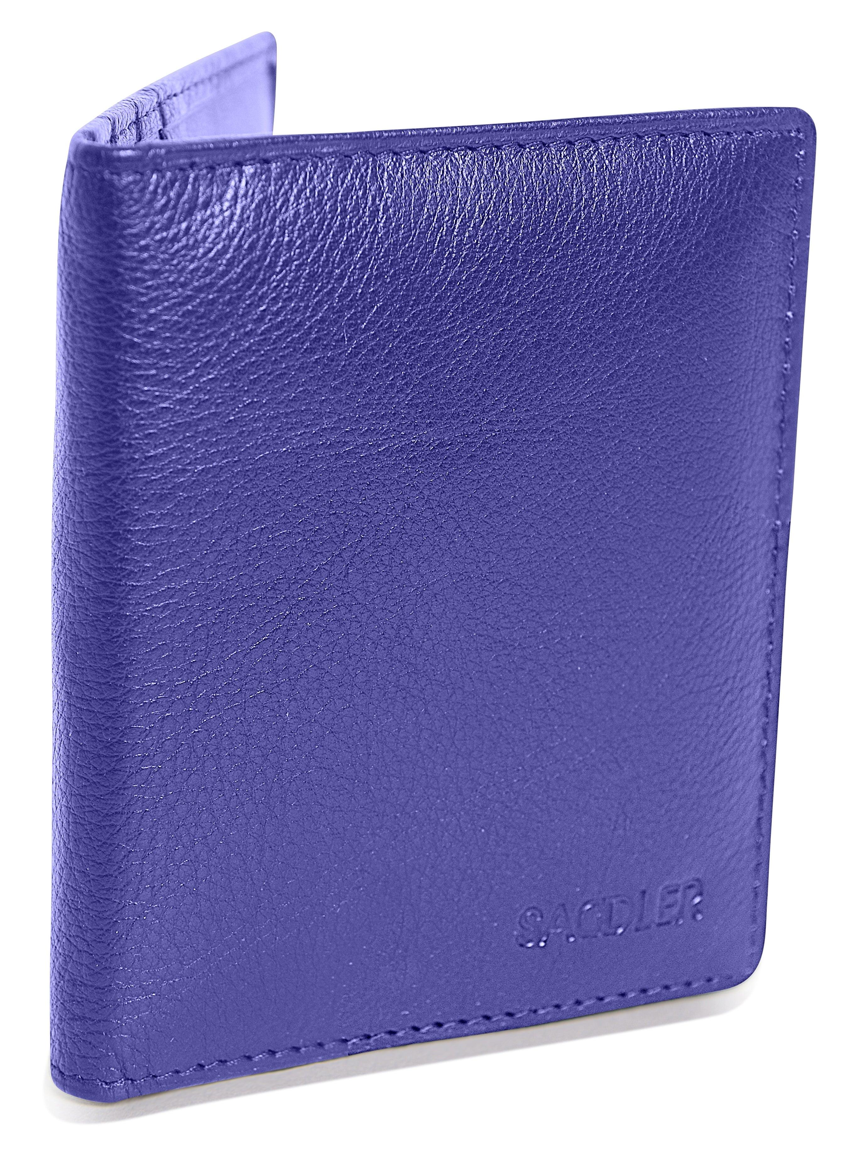 Compact Leather Card Wallet "Lexi" – Handmade by Saddler | RFID Protected & Gift Boxed