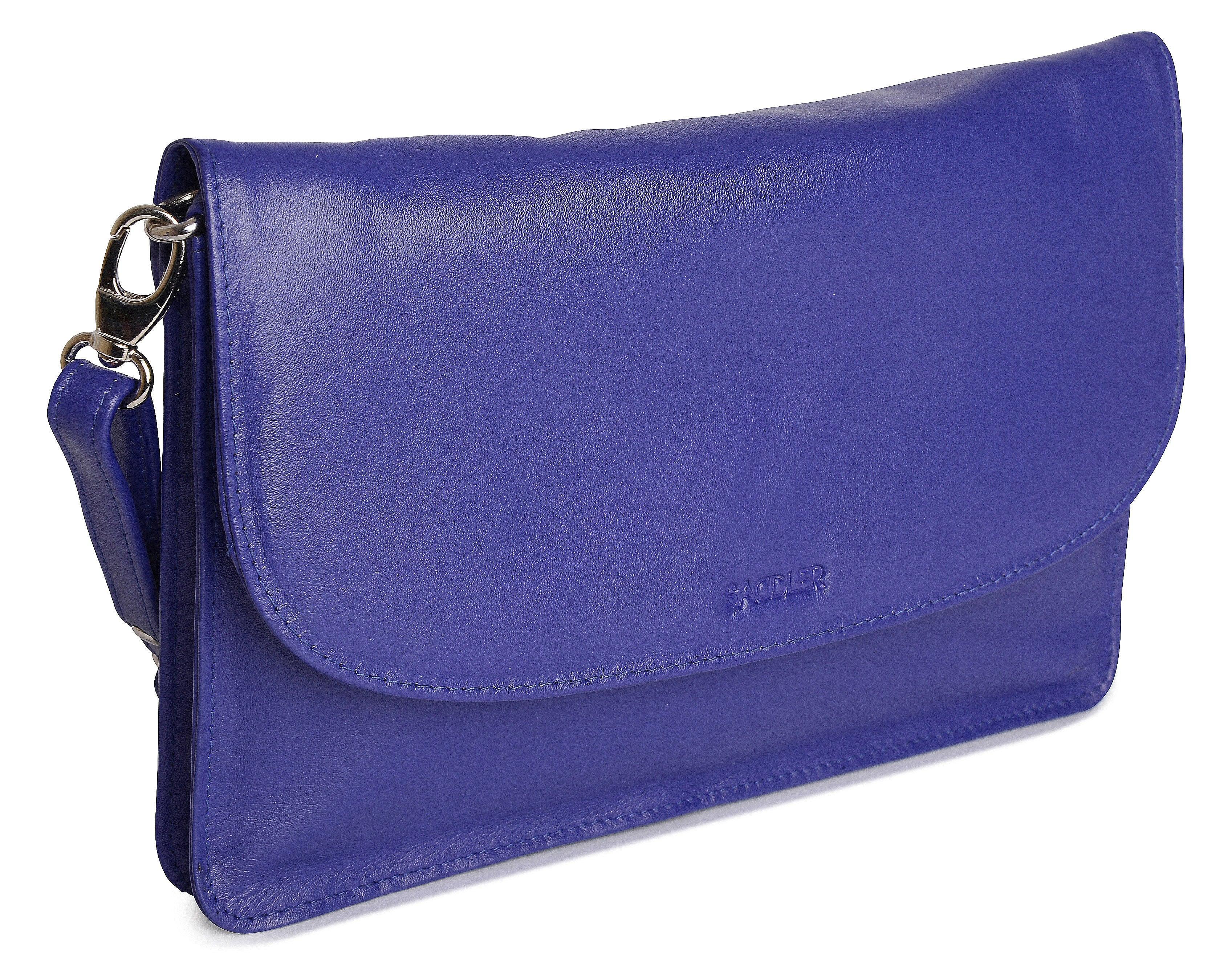 SADDLER Olivia 3-Section Leather Crossbody Bag & Clutch – Compact & Stylish - Gift Boxed