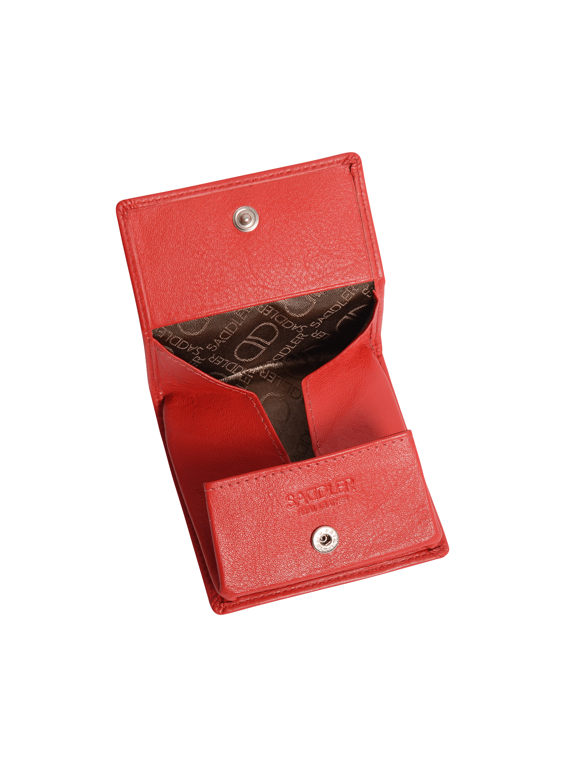 SADDLER POPPY Leather Square Mini Tray Purse