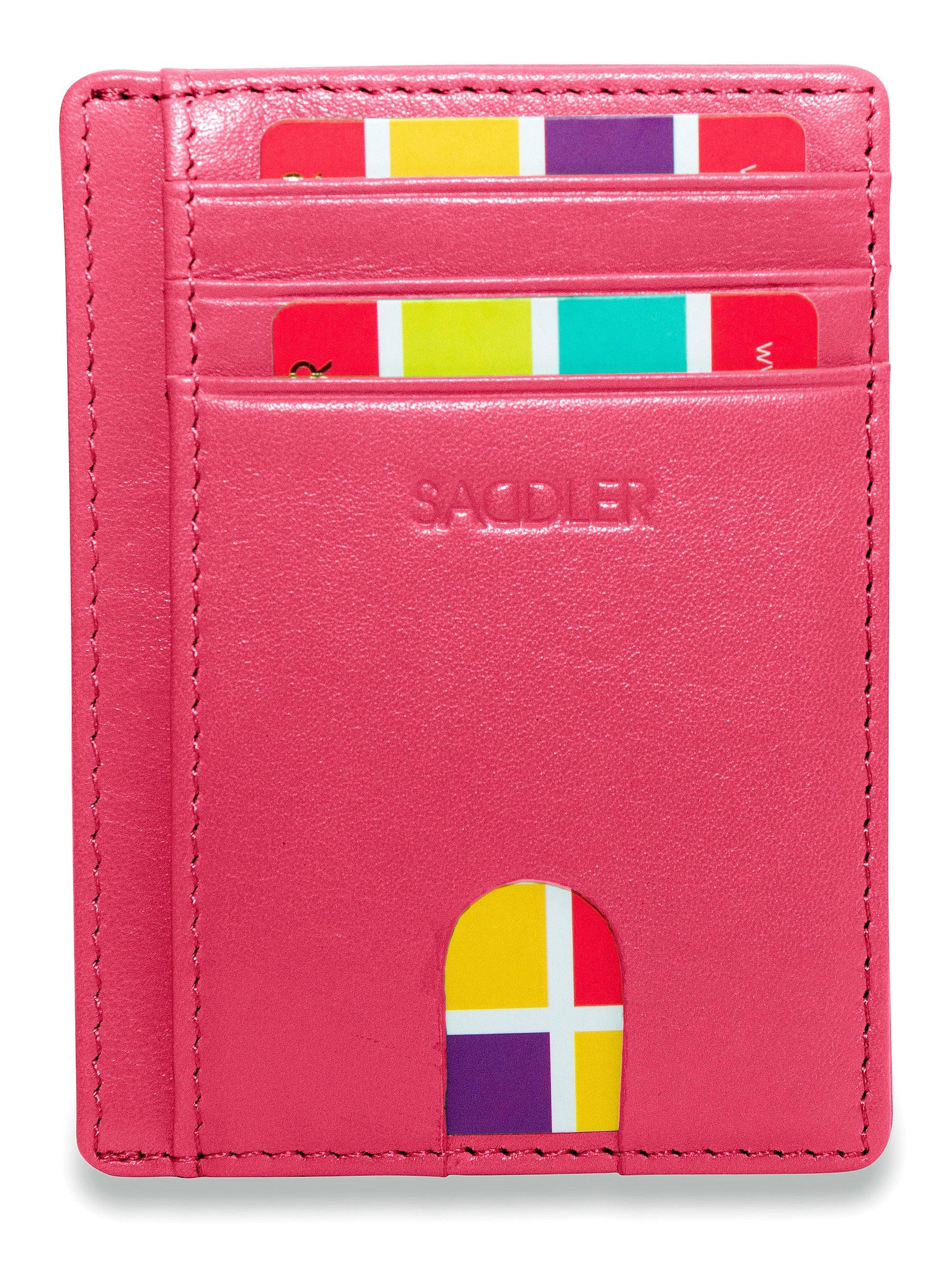 Slim Leather Card Holder "Stella" – Handmade by Saddler |Gift Boxed
