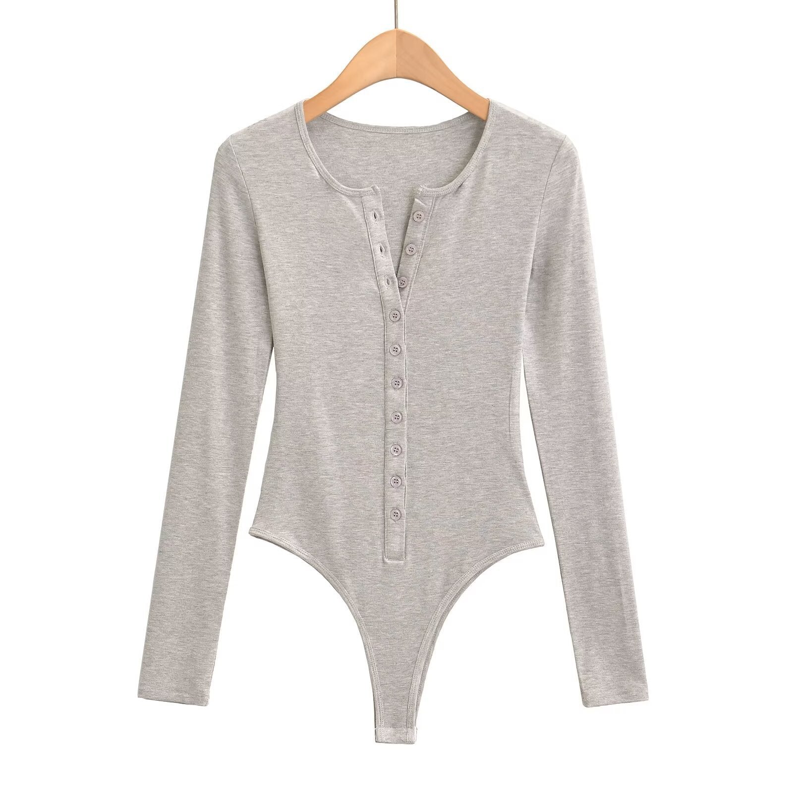 Women's Breasted Long Sleeve Jumpsuit