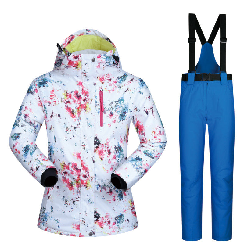 Women's Ski Suit, Thickened Breathable Outdoor Suit