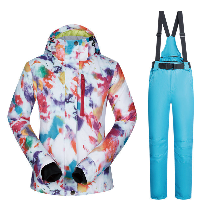 Women's Ski Suit, Thickened Breathable Outdoor Suit
