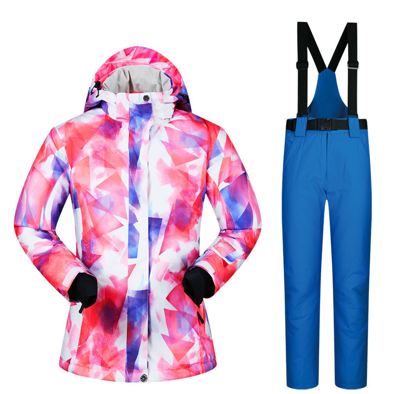 Women's Ski Suit, Thickened Breathable Outdoor Suit