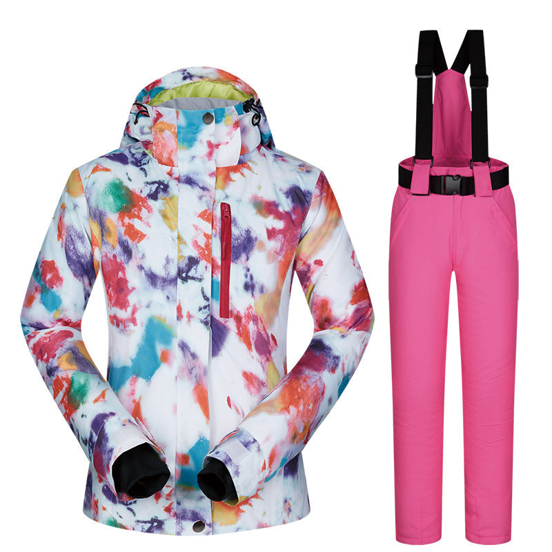 Women's Ski Suit, Thickened Breathable Outdoor Suit