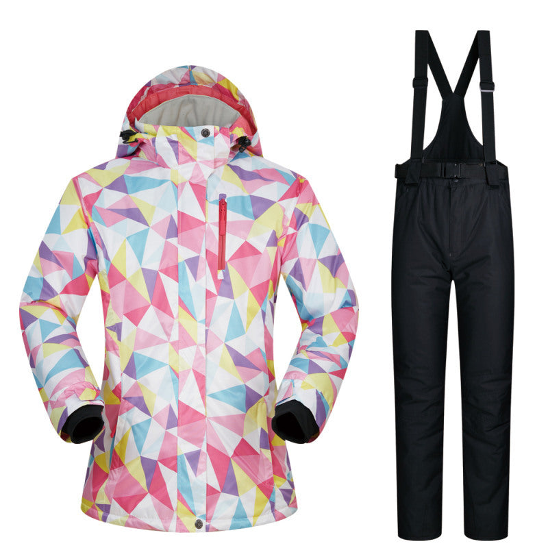 Women's Ski Suit, Thickened Breathable Outdoor Suit
