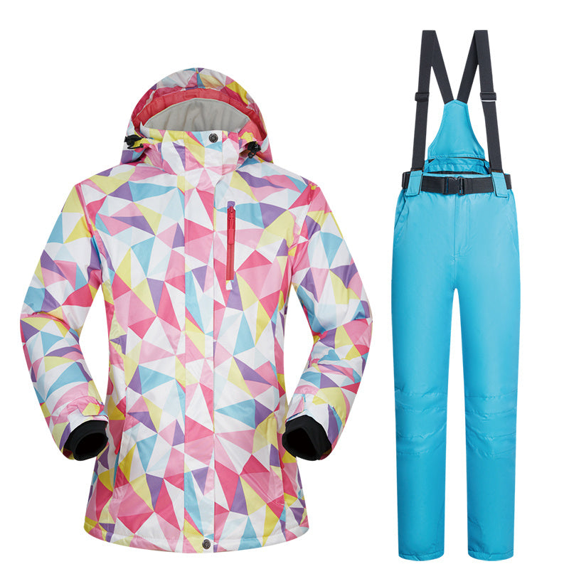 Women's Ski Suit, Thickened Breathable Outdoor Suit