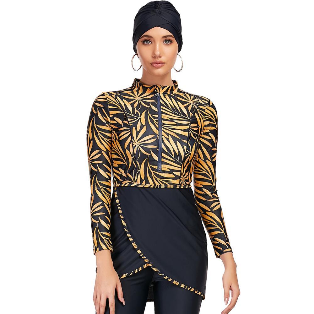 Zippered Modest Swimsuit