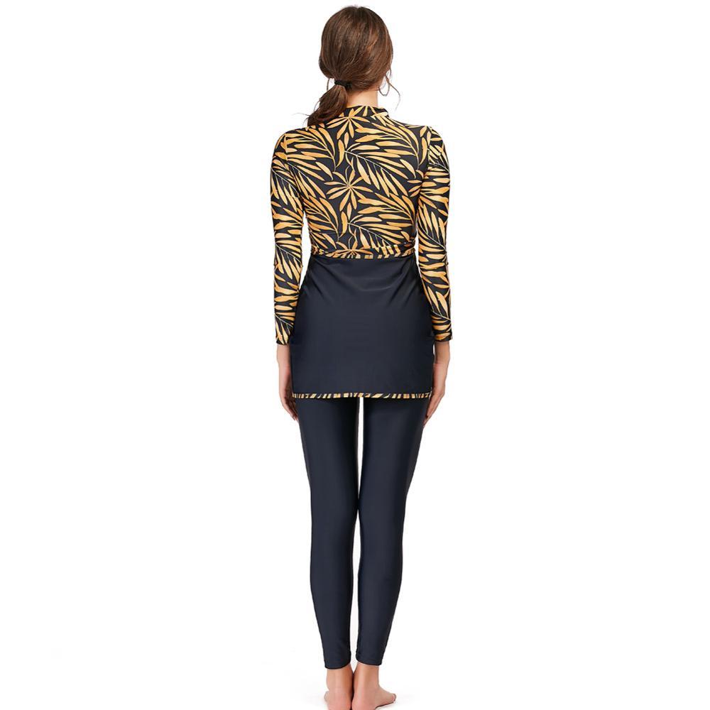 Zippered Modest Swimsuit