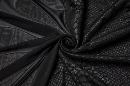 Punk Rave Seraphine Spinal Lace Panel Maxi Dress In Black