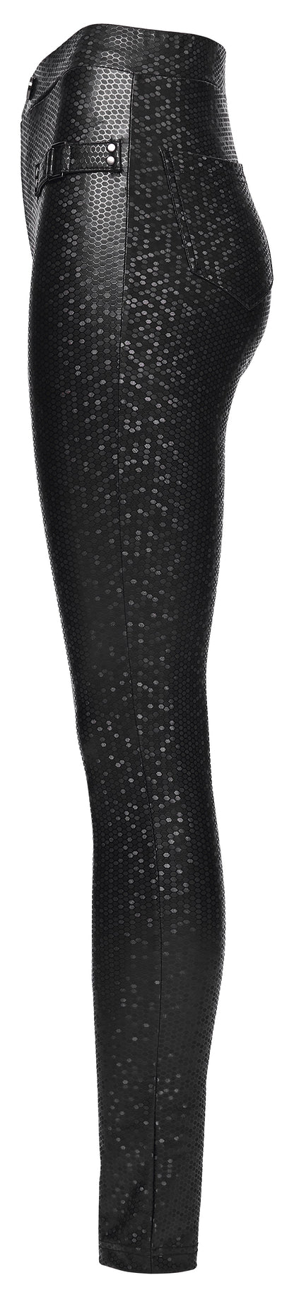 Punk Rave Ravenna Leggings - Black Prism Finish