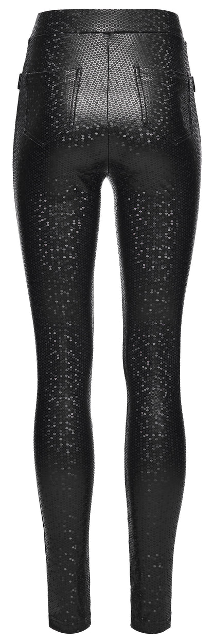 Punk Rave Ravenna Leggings - Black Prism Finish