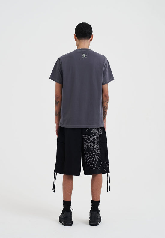 Mens Drag And Venom At Sunset T-Shirt - Charcoal