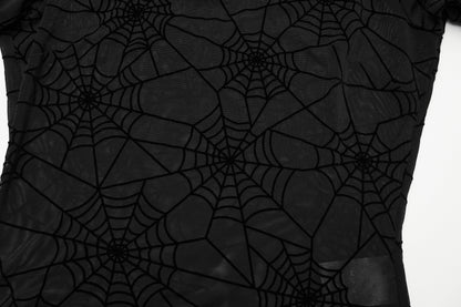 Punk Rave Lilith Gothic Spider Web T-Shirt
