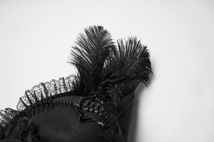 Punk Rave Goth Imprisoned Beast Bone Pirate Hat