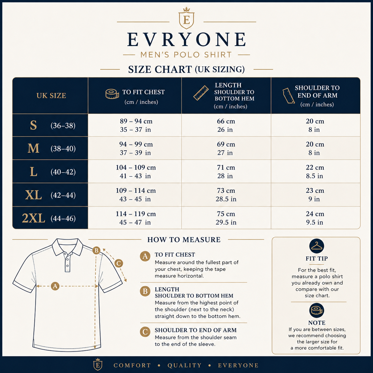 Evryone Mens Cotton Contrast Tipped Polo Shirt Short Sleeve S-2XL 6 Colours - additional view 3