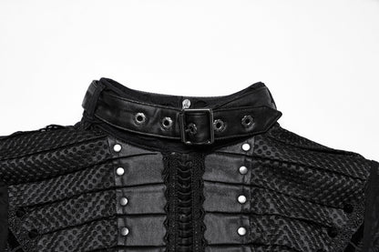 Punk Rave Seraphine Spinal Lace Panel Maxi Dress In Black