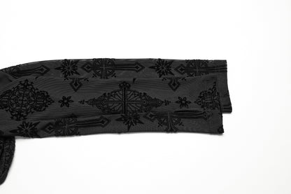 Punk Rave Ravena Cross Flocking Mesh Top