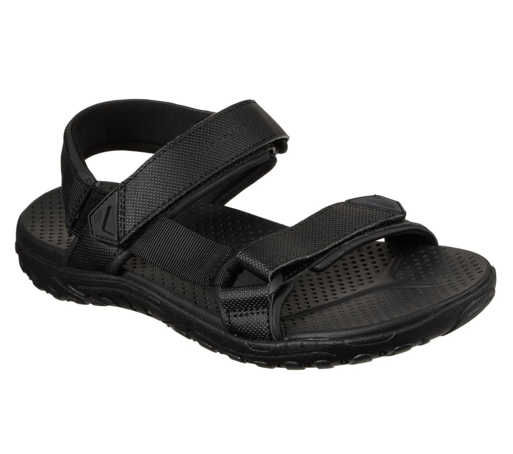 SKECHERS Men's Reggae-Elsinore Outdoor Sandals in Black