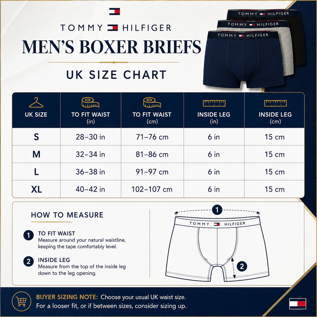 Tommy Hilfiger Mens Cotton Stretch Boxer Briefs Trunks Underwear S-XL 3-12 Pack - QHA UK