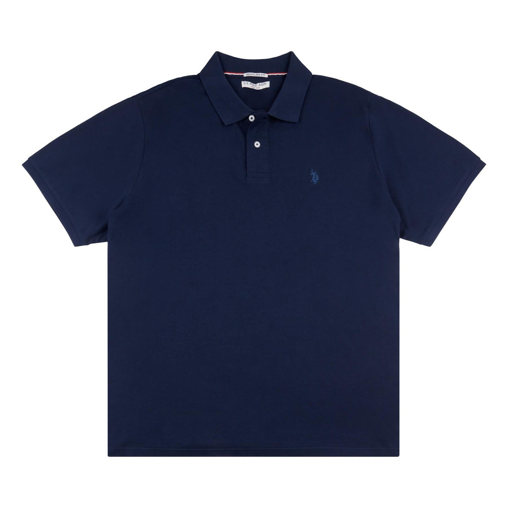 Men U.S. Polo Assn. Uspa Pure Cotton Premium Plain Polo Neck Shirt With Small Logo