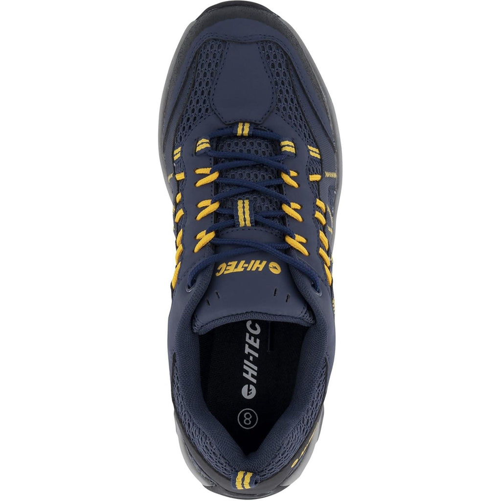 Hi-Tec Men's Jaguar Low Rise Hiking Boots in Navy/Yellow 6 to 13