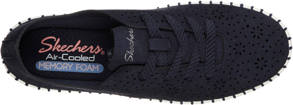 Skechers Sepulveda Blvd Floral Maze Lace Shoes Lace Ladies Shoes in Navy