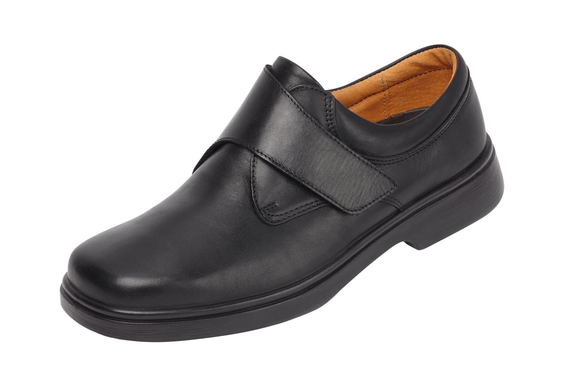 Men'S Casual Shoes (Reece)4E Wide Fit By Db Shoes in Black