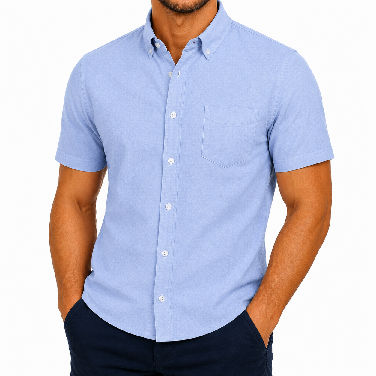 M&S Ultimate Pure Cotton Oxford Shirt Mens Short Sleeve S-4XL