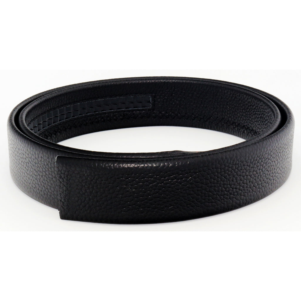 Sangle de ceinture à cliquet QHA pour homme en cuir pleine fleur, pour boucle automatique de 35 mm de large, Q09