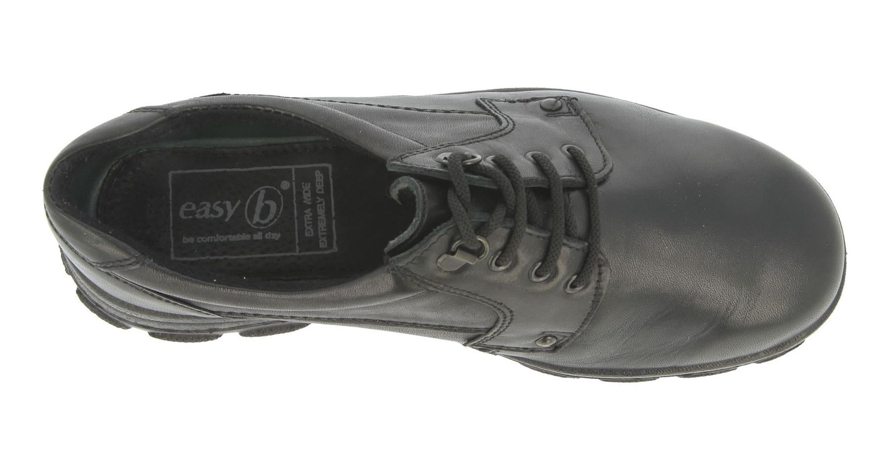 DB Shoes Mens Wide Fit (2V) Casual Shoes (Hull) in Black Size 8