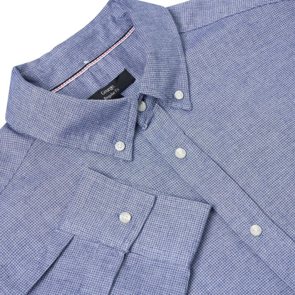 Men's Waffle Textured Long Sleeve Shirt | Blue | Singles & Multi-Packs