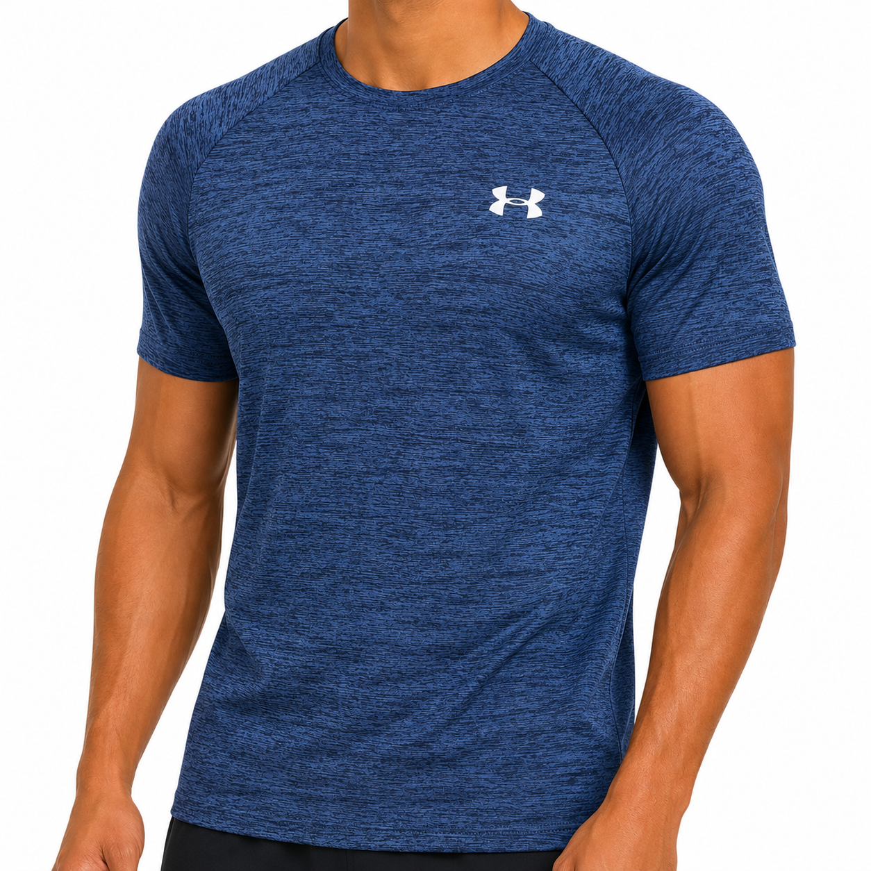 Under Armour Mens HeatGear Tech Marl T-Shirt Gym Running Training Top