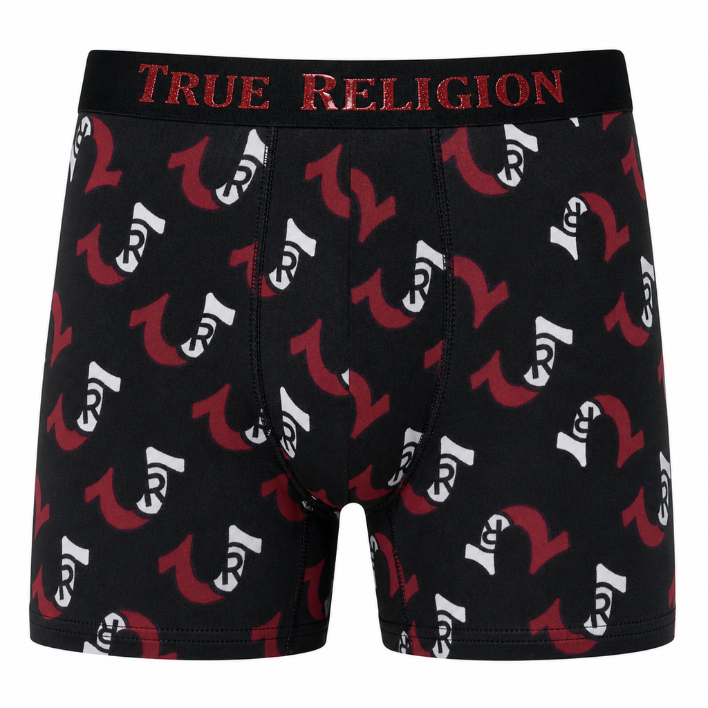True Religion Mens Boxer Briefs 4 Pack Cotton Stretch Trunks Multipack - QHA UK