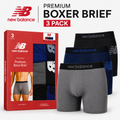 New Balance Mens Premium Stretch Boxer Briefs Trunks Underwear S-XL 3-12 Pack - QHA UK