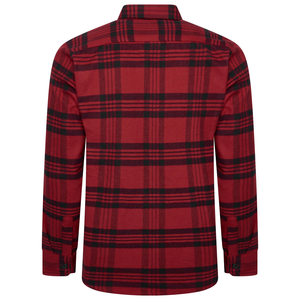 Ex-Chain Store Men's Brushed Cotton Check Overshirt | Long Sleeve Regular Fit | S-2XL
