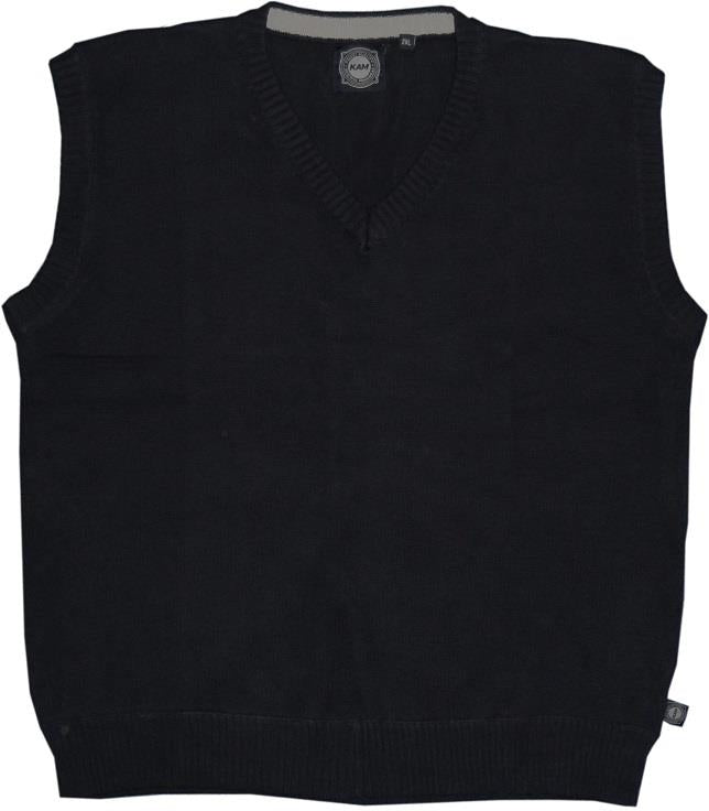 KAM Premium Cotton Sleeve Less V Neck Jumper/Tank Top