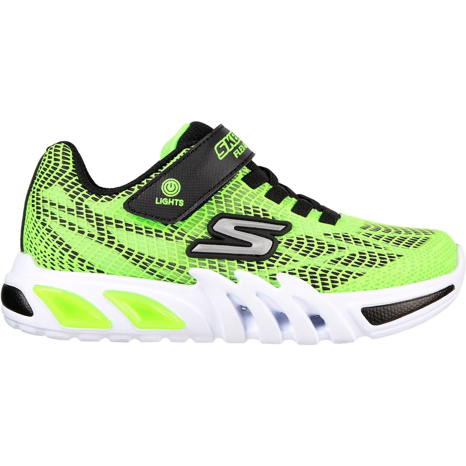 Skechers (GAR400137L) Childrens Sports Flex-Glow Elite Vorlo Shoes in UK 1.5 to 13.5
