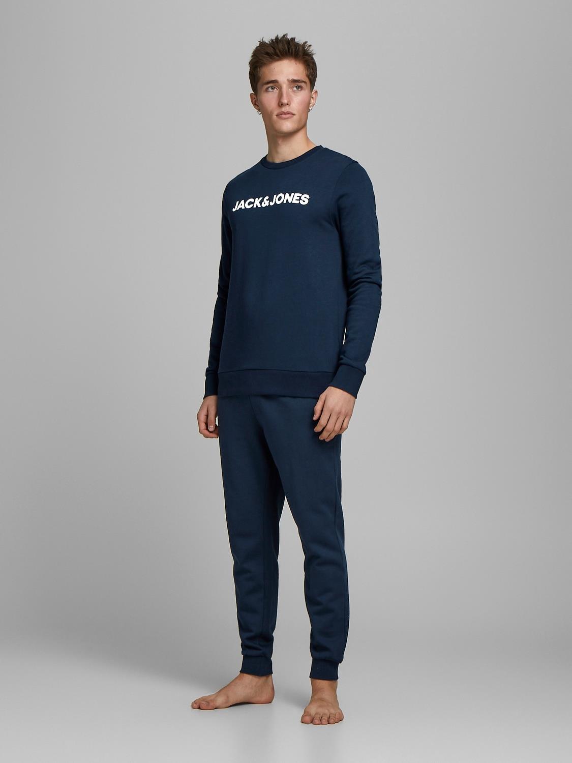 Jack & Jones Pyjama set For Men (JACLOUNGE) in Navy Blazer, M-XL