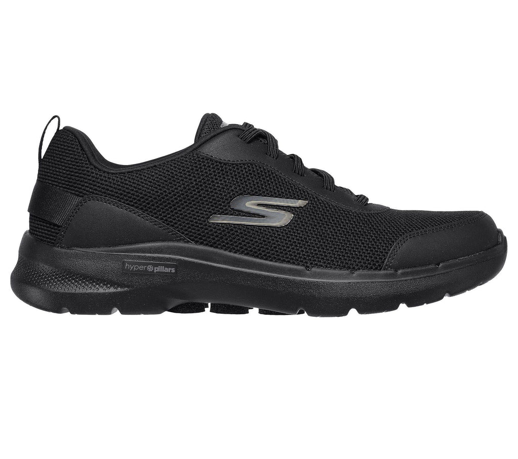 SKECHERS Men's GOwalk 6 - Bold Knight Shoes in Black in Size UK 6 to UK 15