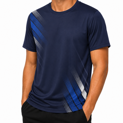 Mens Unisex Quick Dry Ice Silk T-Shirt Breathable Summer Sports Tee S-4XL